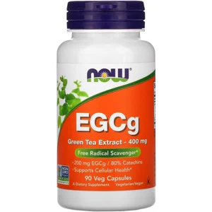 EGCg 200mg 90 pills - NOW (Green Tea 400mg) Bottle - Lebanon Supplements