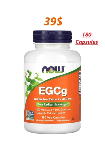 EGCg 200mg 180' - NOW (Green Tea 400mg)
