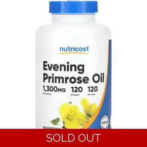 Evening Primrose Oil 1300mg 120' - Nutricost