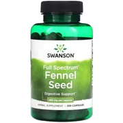 Fennel Seed 480mg 100 Pills - Swanson Bottle - Lebanon Supplements