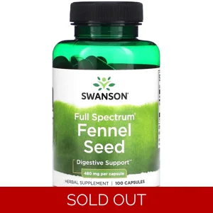 Fennel Seed 480mg 100 Pills - Swanson Bottle - Lebanon Supplements
