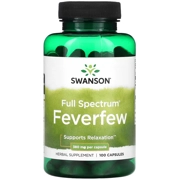 Feverfew 380mg 100' - Swanson