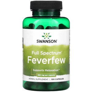 Feverfew 380mg 100' - Swanson