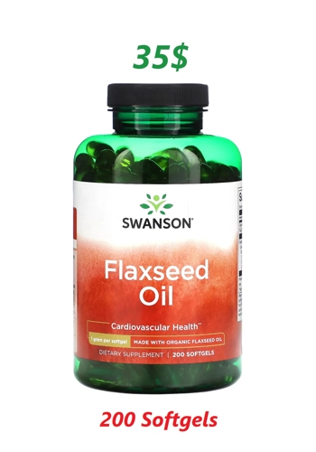 Flaxseed Oil 1000mg 200' - Swanson