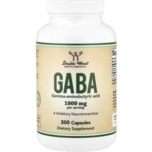 GABA 1000mg 300 pills - Double Wood (1000mg Per 2 Capsules) Bottle - Lebanon Supplements