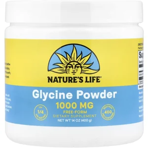 Glycine Powder 1000mg 400 pills - Nature pillss Life Bottle - Lebanon Supplements