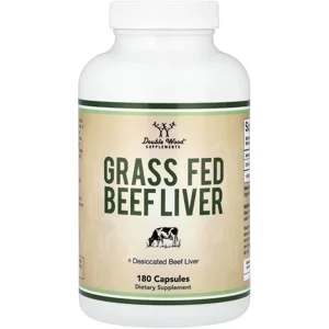 Grass Fed Beef  Liver 180' - Double Wood (1000mg Per 2 Capsules)