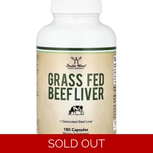 Grass Fed Beef  Liver 180 Pills - Double Wood (1000mg Per 2 Capsules) Bottle - Lebanon Supplements