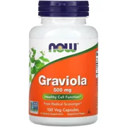 Graviola 500mg 100 Pills - NOW (Soursop) Bottle - Lebanon Supplements