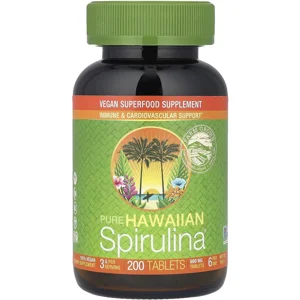 Hawaiian Spirulina 500mg 200 pills - Nutrex Bottle - Lebanon Supplements