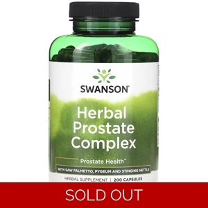Herbal Prostate Complex 200' - Swanson (Saw Palmetto + Pygeum + Nettle)