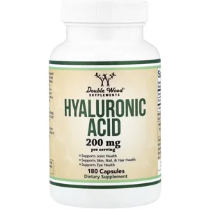 Hyaluronic Acid 200mg 180 pills - Double Wood (200mg Per 2 Capsules) Bottle - Lebanon Supplements