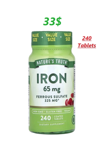 Iron 65mg 240' - Nature's Truth