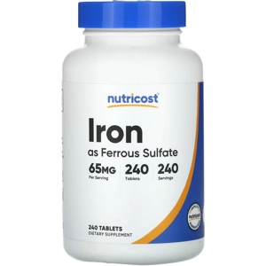 Iron 65mg 240' - Nutricost