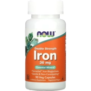 Iron Bisglycinate 36mg 90' - NOW (Gentle Iron)