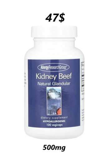 Kidney Beef 500mg 100' - Allergy Research Group