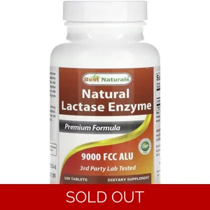 Lactase 9000FCC 180 pills - Best Naturals Bottle - Lebanon Supplements