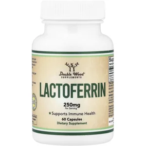 Lactoferrin 250mg 60 pills - Double Wood (250mg Per 2 Capsules) Bottle - Lebanon Supplements