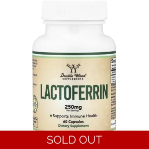 Lactoferrin 250mg 60 Pills - Double Wood (250mg Per 2 Capsules) Bottle - Lebanon Supplements