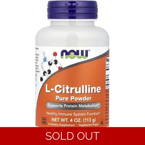 L-Citrulline Powder 1500mg 75 Servings - NOW Bottle - Lebanon Supplements