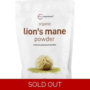 Lion's Mane Powder 1500mg 302 Servings - MicroIngredients Bottle - Lebanon Supplements