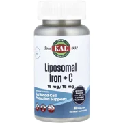Liposomal Iron 18mg 30 Pills - KAL (+Vitamin C) Bottle - Lebanon Supplements