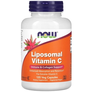Liposomal Vitamin C 120' - NOW (1000mg Per 2 Capsules)