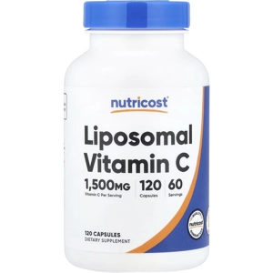 Liposomal Vitamin C 1500mg 120' - Nutricost (1500mg Per 2 Capsules)