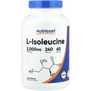 L-Isoleucine 2000mg 240' - Nutricost (2000mg Per 4 Capsules)