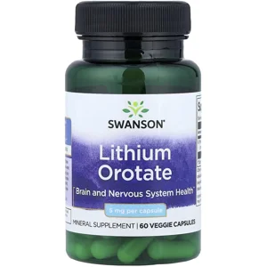 Lithium Orotate 5mg 60 pills - Swanson Bottle - Lebanon Supplements