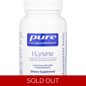 L-Lysine 500mg 90 Pills - Pure Encapsulations Bottle - Lebanon Supplements