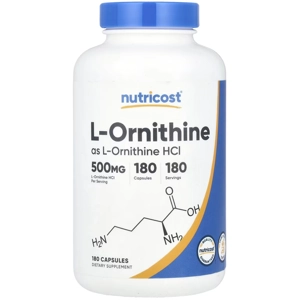 L-Ornithine 500mg 180' - Nutricost