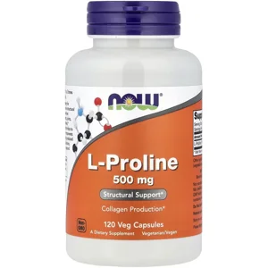 L-Proline 500mg 120 pills - NOW Bottle - Lebanon Supplements