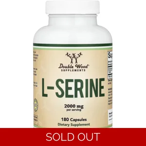 L-Serine 2000mg 180 Pills - Double Wood (2000mg Per 4 Capsules) Bottle - Lebanon Supplements