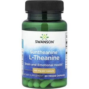 L-Theanine 100mg 60 Pills - Swanson (Suntheanine) Bottle - Lebanon Supplements