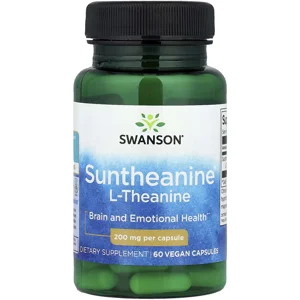 L-Theanine 200mg 60 Pills - Swanson (Suntheanine) Bottle - Lebanon Supplements