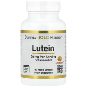 Lutein 20mg 120' - California Gold Nutrition (+Zeaxanthin)