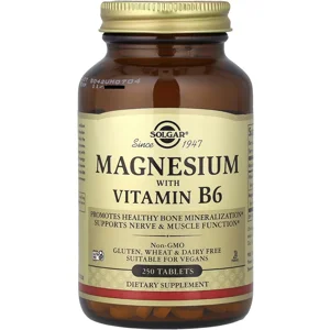 Magnesium + B6 250 pills - Solgar Bottle - Lebanon Supplements