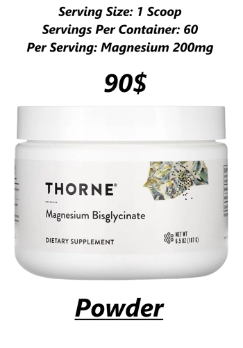 Magnesium Bisglycinate 200mg 60' - Thorne