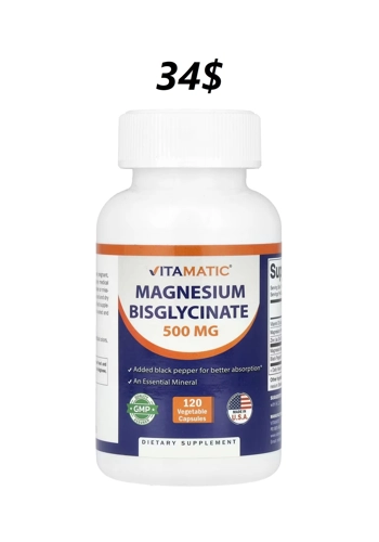 Magnesium Bisglycinate 500mg 120' - Vitamatic