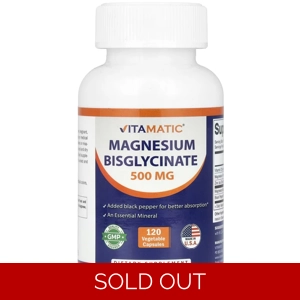 Magnesium Bisglycinate 500mg 120' - Vitamatic