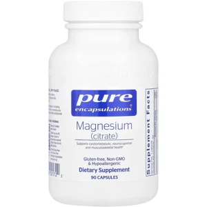 Magnesium Citrate 150mg 90 pills - Pure Encapsulations Bottle - Lebanon Supplements