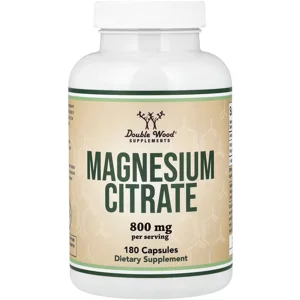 Magnesium Citrate 800mg 180' - Double Wood (800mg Per 2 Capsules)