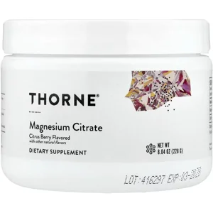 Magnesium Citrate Powder 250mg 60 pills - Thorne Bottle - Lebanon Supplements