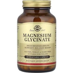 Magnesium Glycinate 120mg 90 pills - Solgar Bottle - Lebanon Supplements