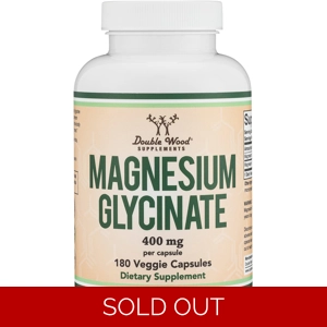 Magnesium Glycinate 400mg 180' - Double Wood