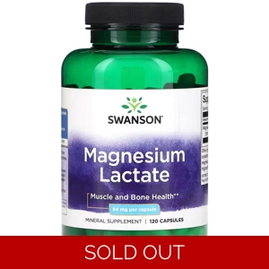 Magnesium Lactate 84mg 120' - Swanson