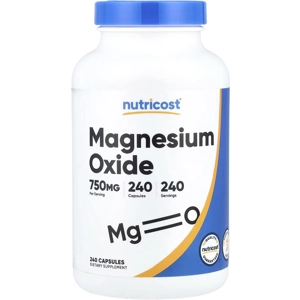 Magnesium Oxide 750mg 240' - Nutricost