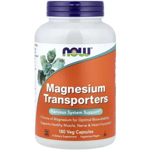 Magnesium Transporters 180 Pills - NOW (Magnesium Complex) Bottle - Lebanon Supplements