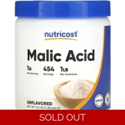 Malic Acid Powder 1000mg 454' - Nutricost